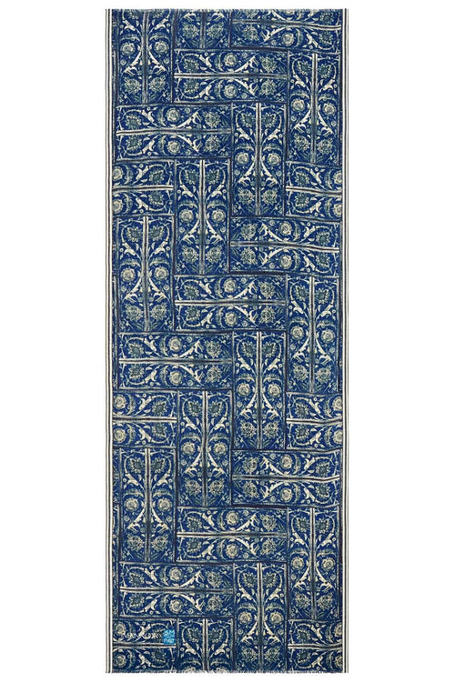 Şadırvan Lacivert Yün Şal 70x210