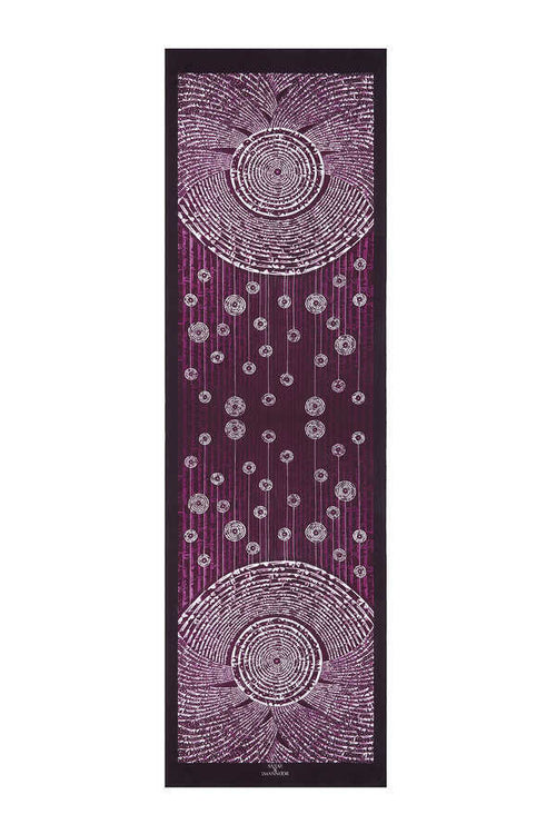 Samanyolu Mor Saten İpek Şal 70x220