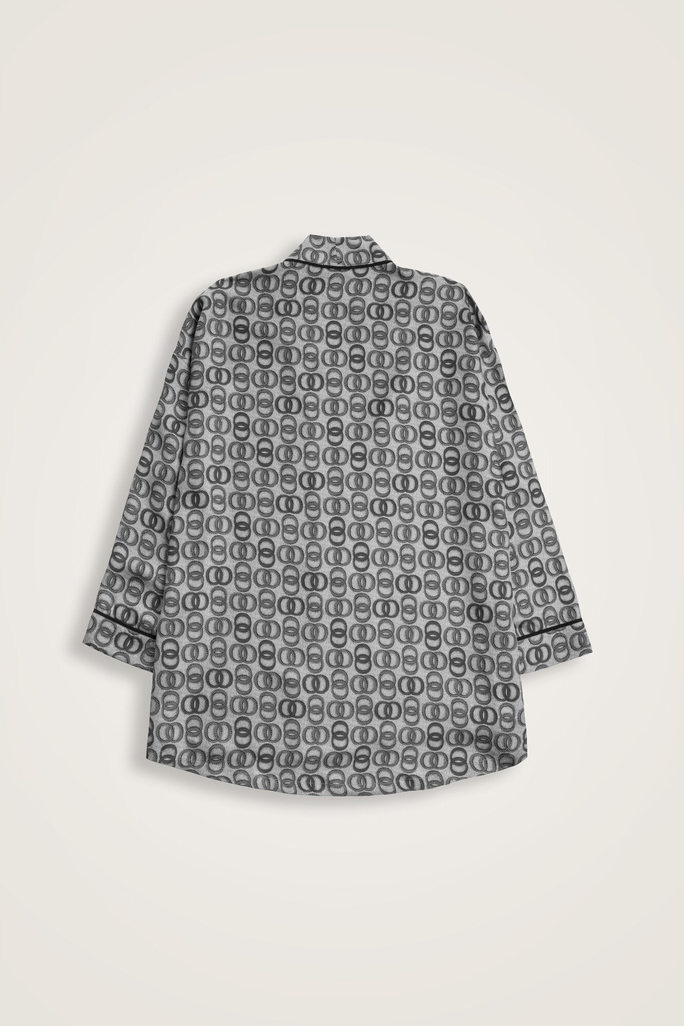 Sarma Noor Gri İpek Kısa Kimono