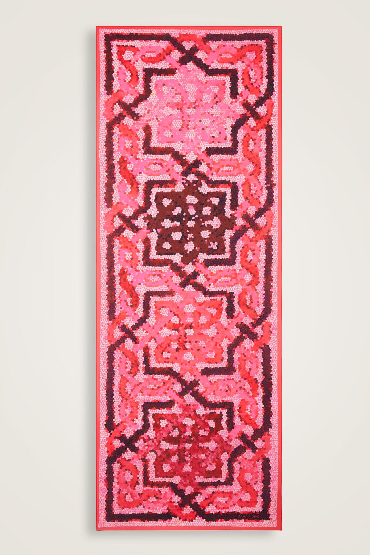 Selçuk Güneşi Pembe Pamuk Şal 70x210