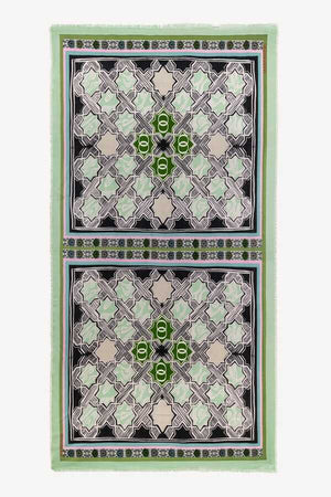 Selçuk Yıldızı Açık Pembe Kaşmir İpek Şal 100x200