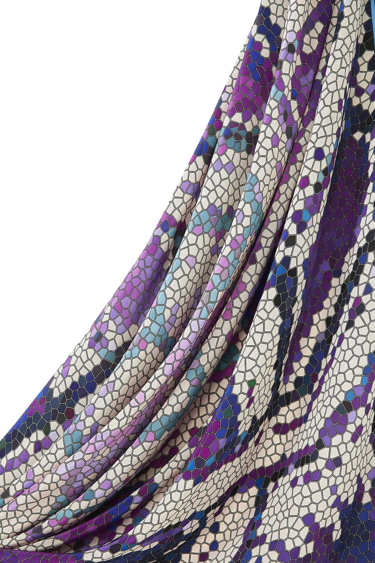 Selçuklu Dönencesi Pembe İpek Eşarp 130x130