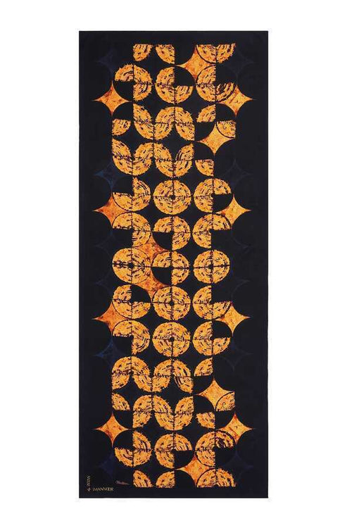 Semazen Altın İpek Şal 80x200