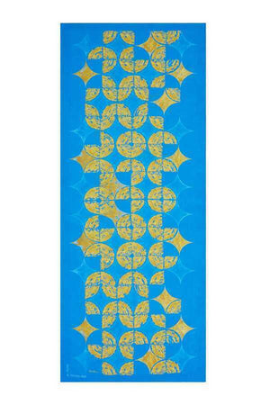 Semazen Turkuaz İpek Şal 80x200