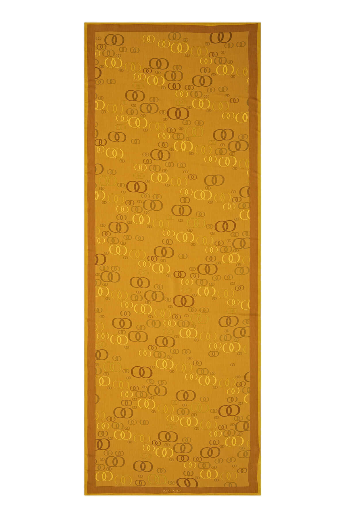 Serbest OO Açık Sarı Floş Viskon Şal 70x210