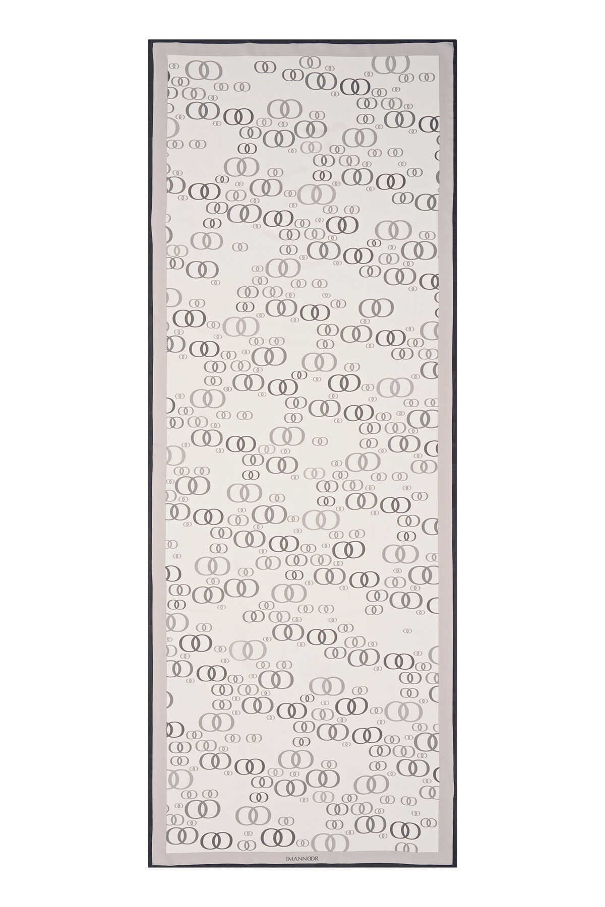 Serbest OO Beyaz Floş Viskon Şal 70x210