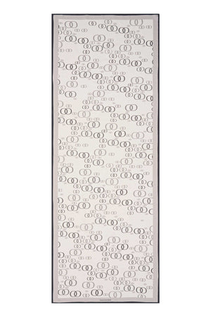 Serbest OO Beyaz Floş Viskon Şal 70x210