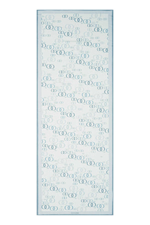 Serbest OO Mavi Floş Viskon Şal 70x210