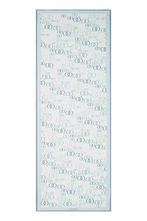 Serbest OO Mavi Floş Viskon Şal 70x210