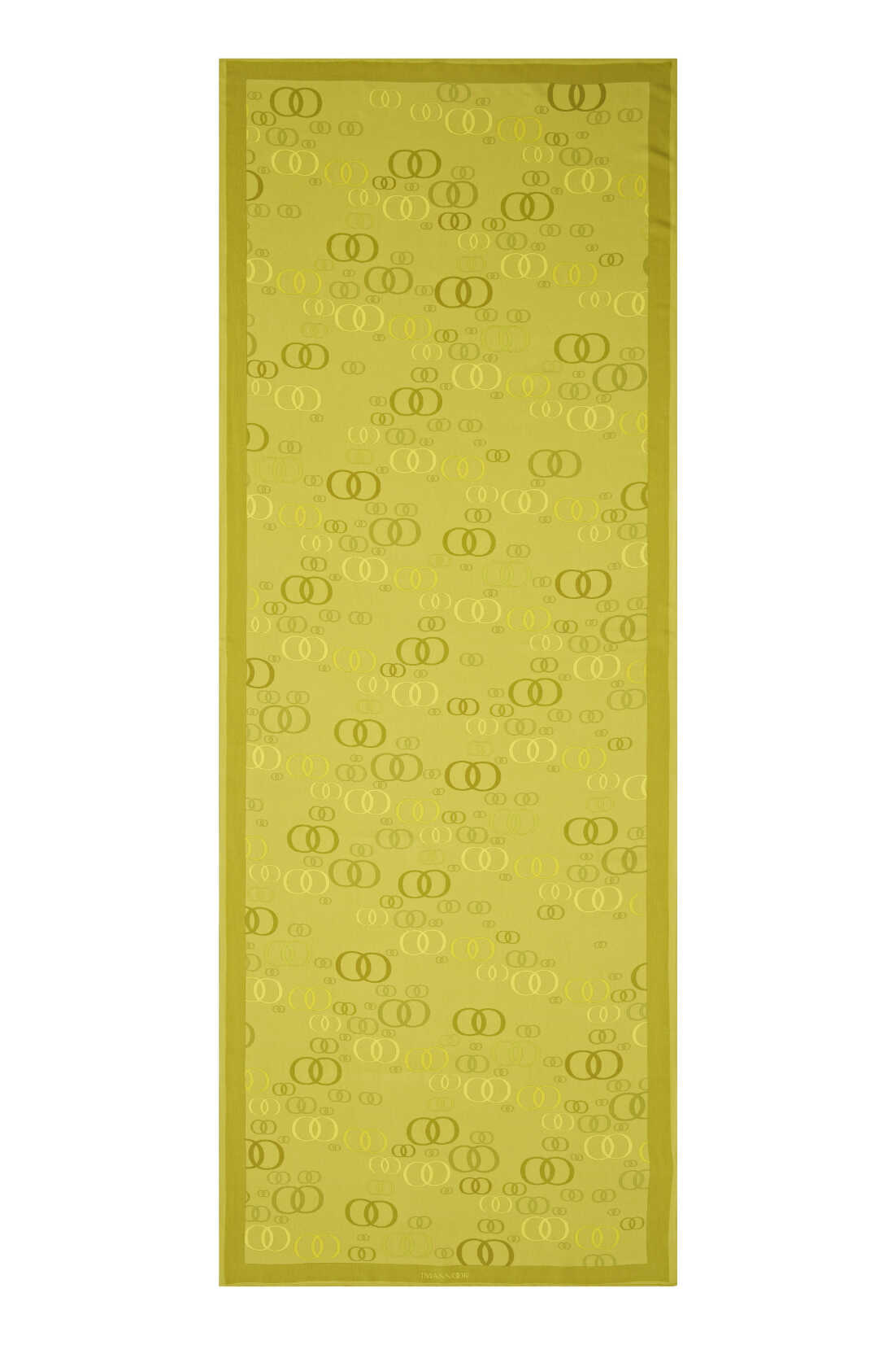 Serbest OO Sarı Floş Viskon Şal 70x210