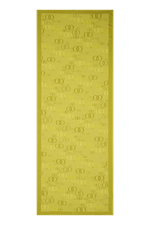 Serbest OO Sarı Floş Viskon Şal 70x210