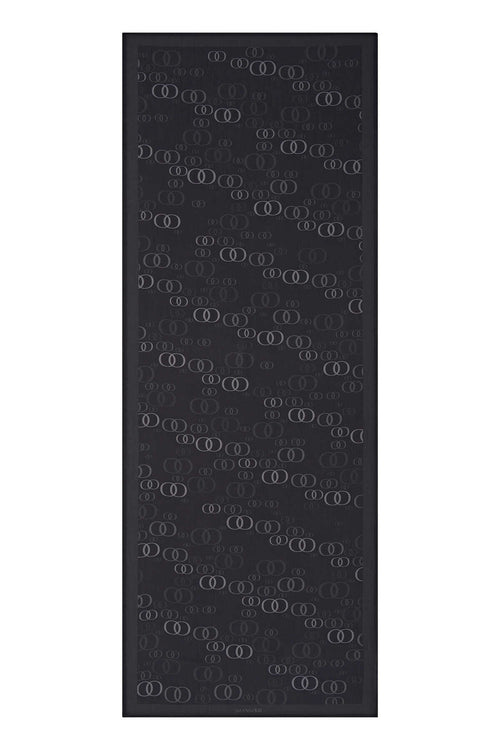 Serbest OO Siyah Floş Viskon Şal 70x210