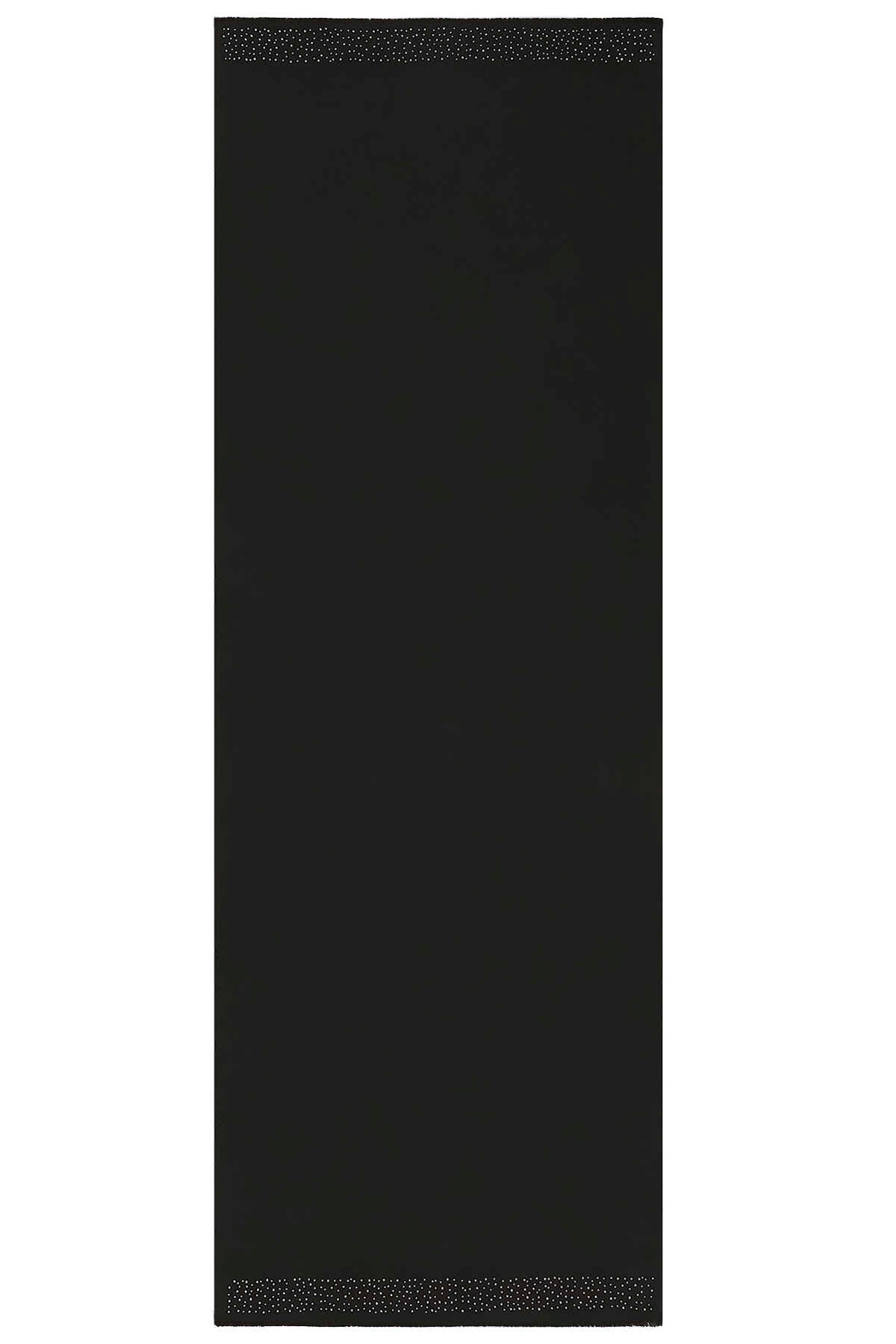 Taşlı Abiye Siyah İpek Şal 68x200