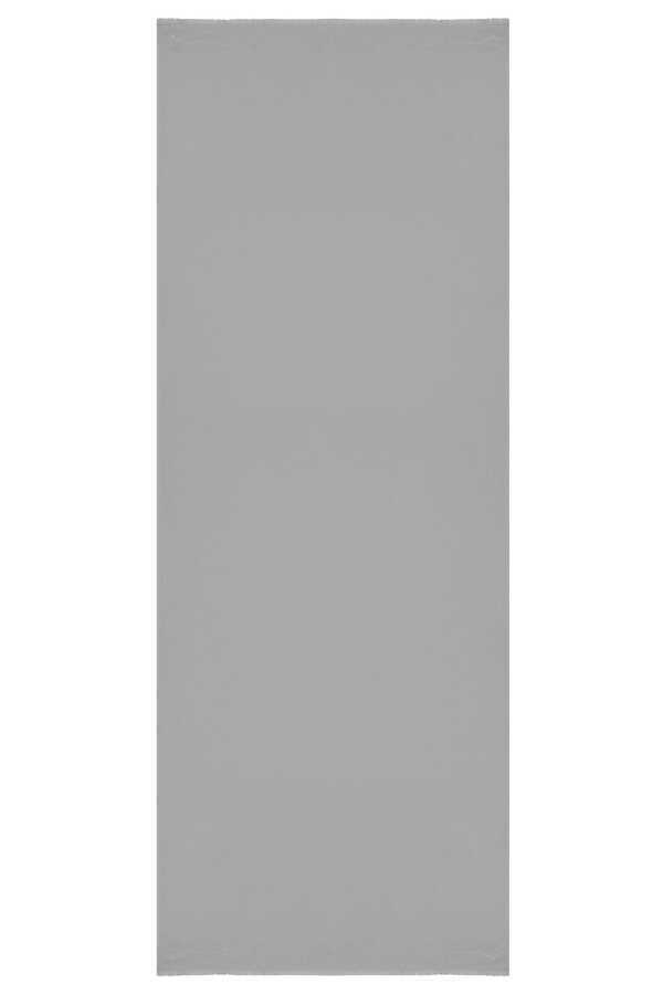 Taşlı Gri İpek Şal 80x200