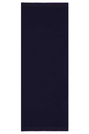 Taşlı Koyu Mor İpek Şal 80x200