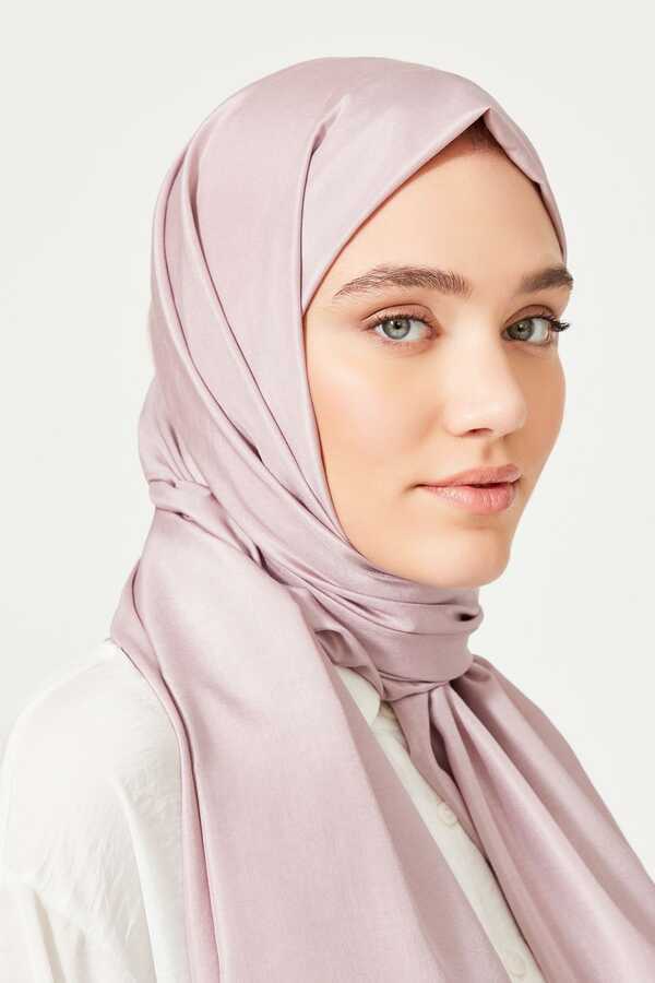 Taşlı Pembe İpek Şal 80x200