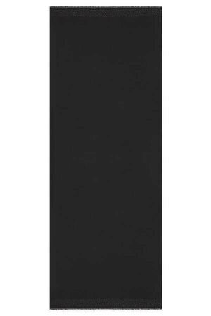 Taşlı Siyah İpek Şal 80x200