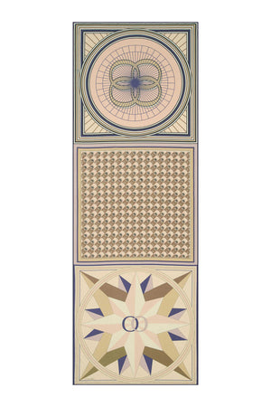 Trio Mavi Koton İpek Şal 80x200