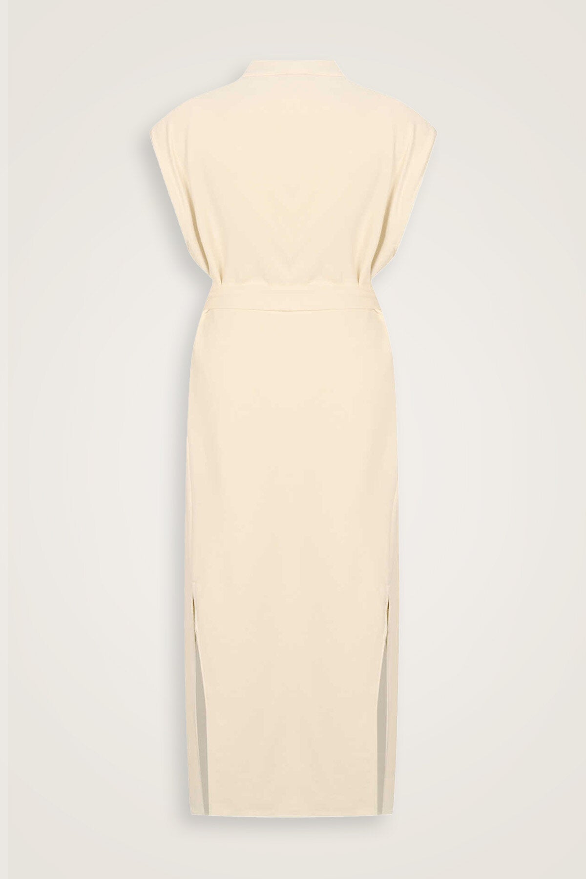 Üç İplik Beyaz Uzun Yelek