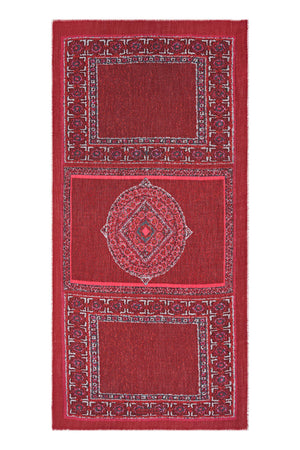 Uçan Halı Bordo Kaşmir İpek Şal 100x200