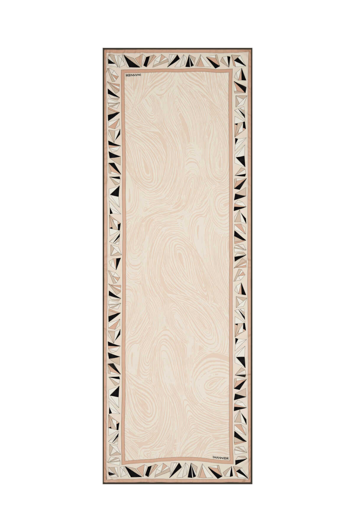 Üçgen Noor Bej Modal Şal 70x210