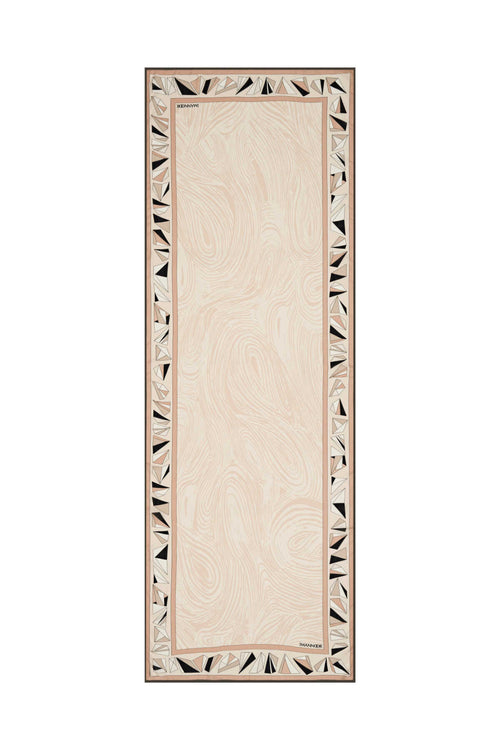 Üçgen Noor Bej Modal Şal 70x210