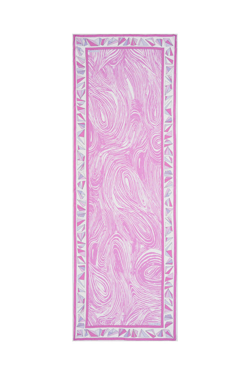 Üçgen Noor Pembe Modal Şal 70x210