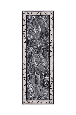 Üçgen Noor Siyah Modal Şal 70x210