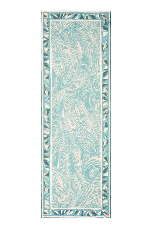 Üçgen Noor Yeşil Modal Şal 70x210