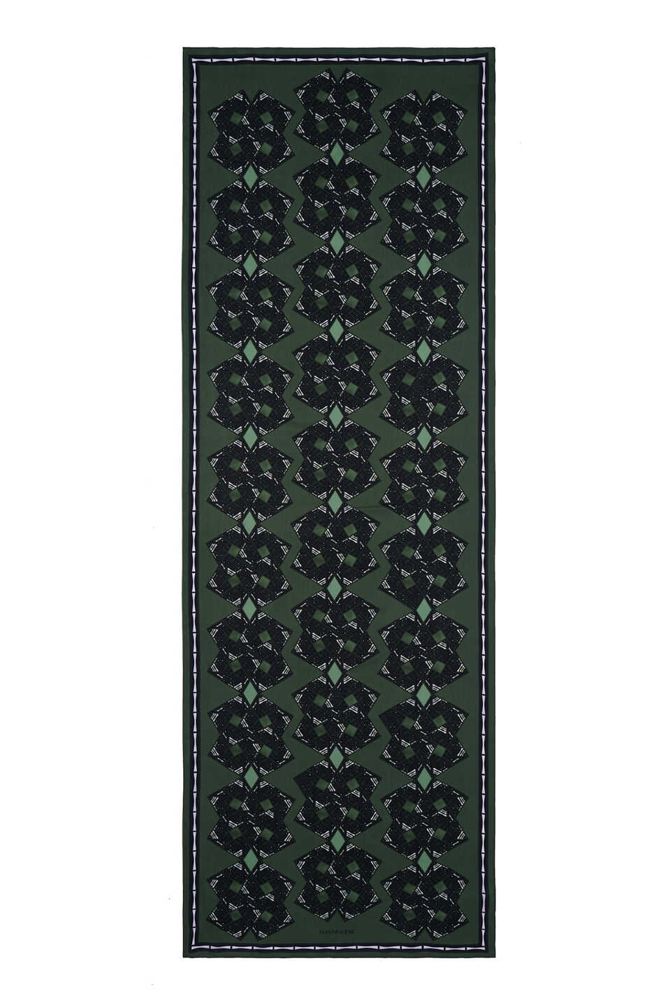 Uçurtma Yeşil Parlak Floş Viskon Şal 70x210