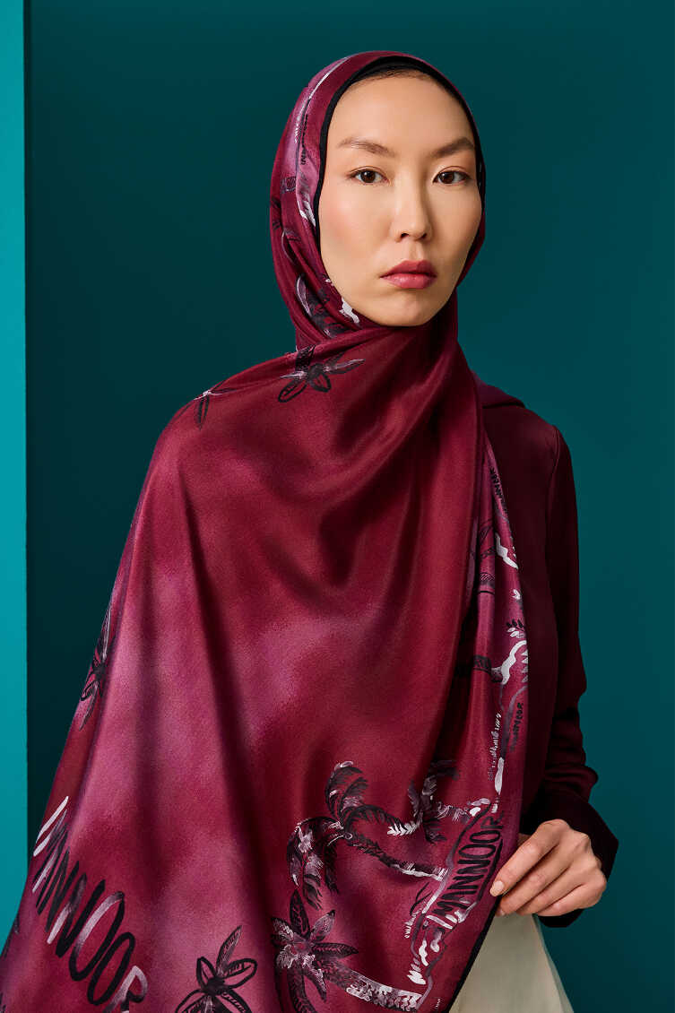 Vaha Bordo Floş Viskon Şal 70x210