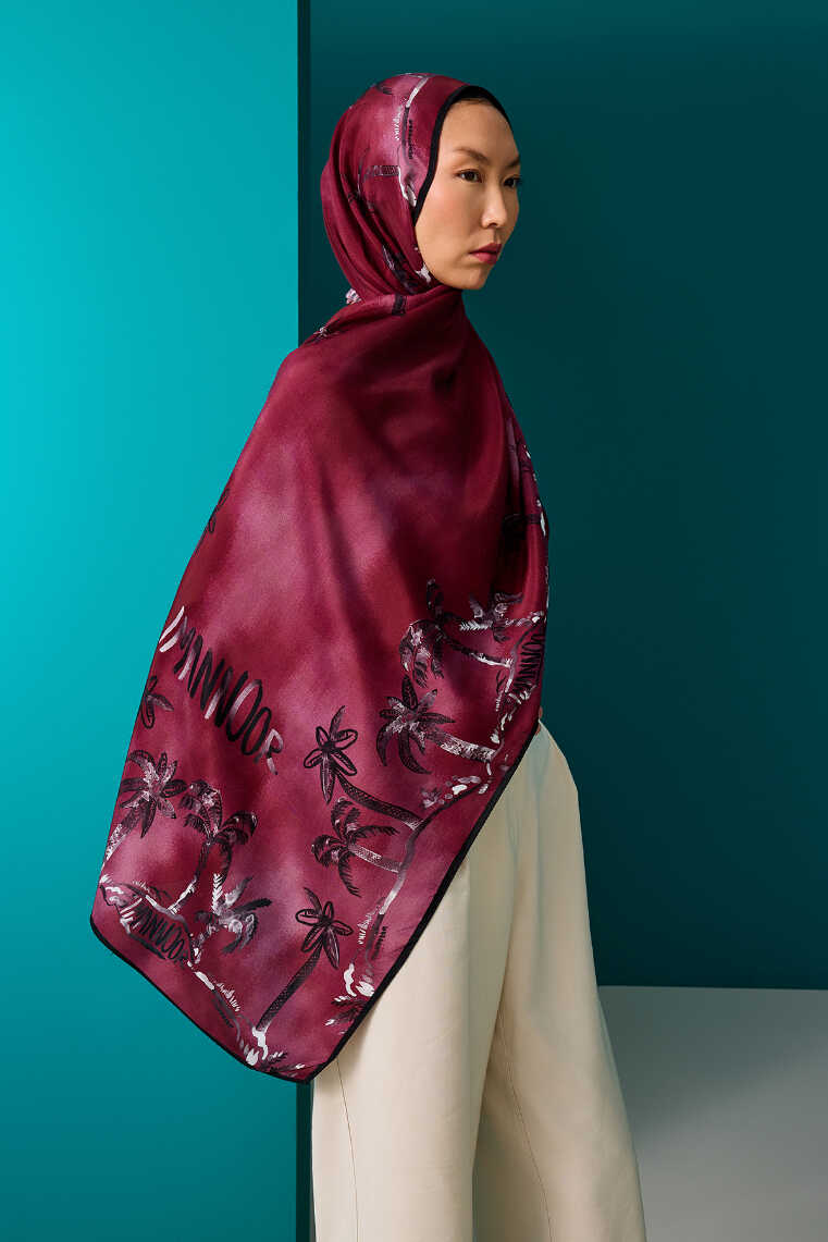 Vaha Bordo Floş Viskon Şal 70x210