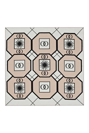 Vitray Bej Tivil İpek Eşarp 90x90