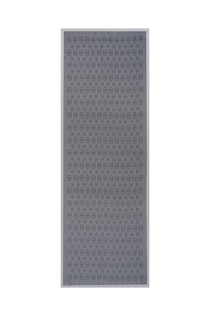 Zincir Baskı Antrasit Floş Viskon Şal 70x210