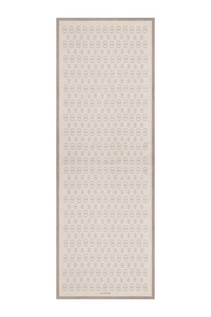 Zincir Baskı Bej Floş Viskon Şal 70x210