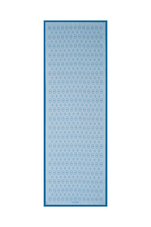 Zincir Baskı Mavi Floş Viskon Şal 70x210