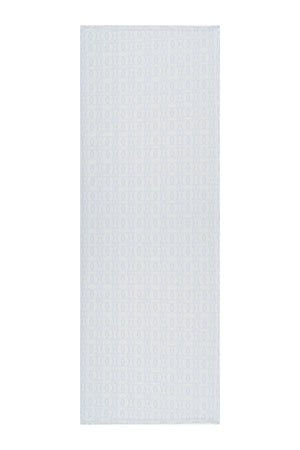 Zincir Desen Beyaz Viskon Şal 60x200