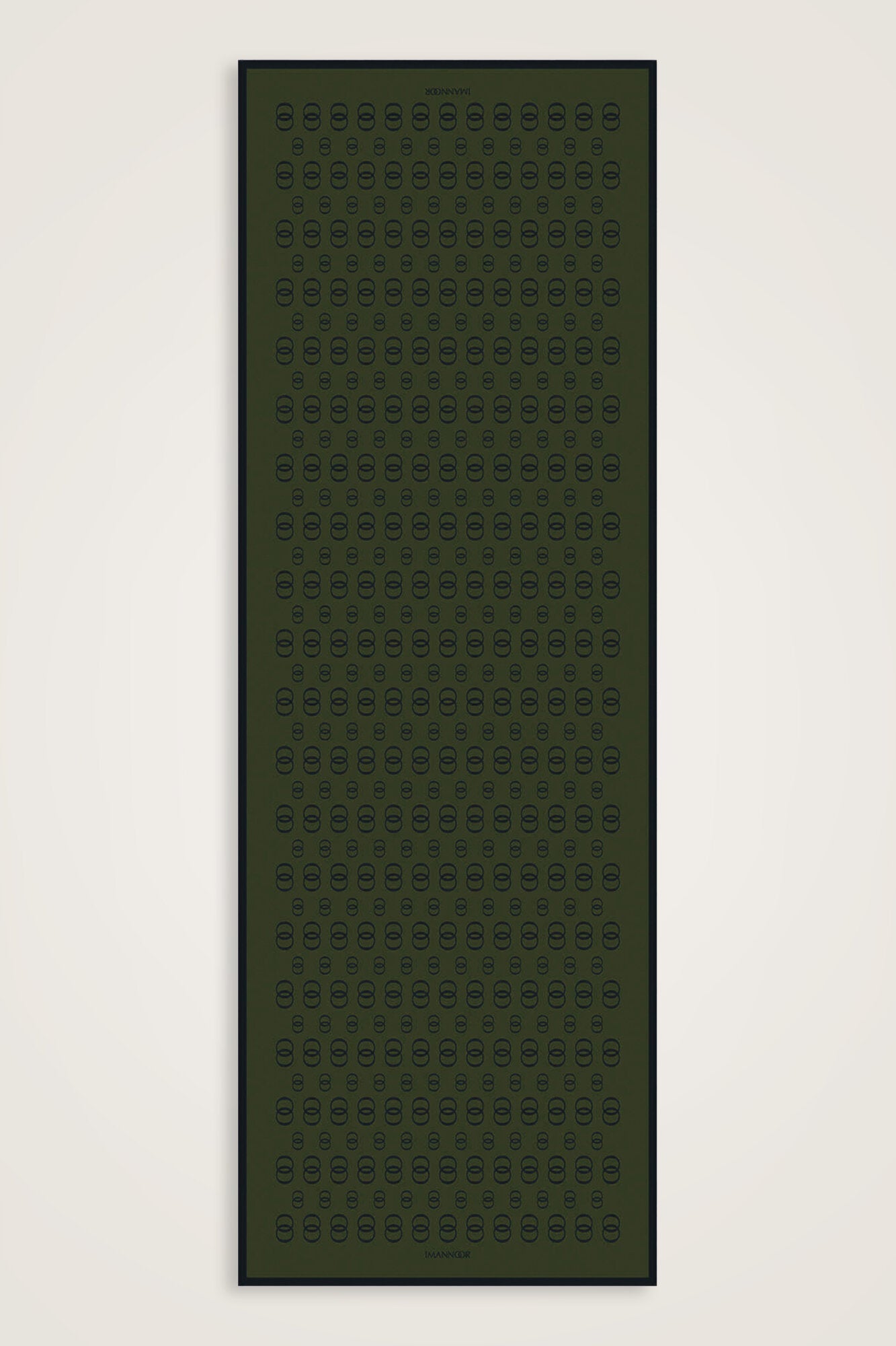 Zincir Logo Haki Pamuk Floş Şal 70x210