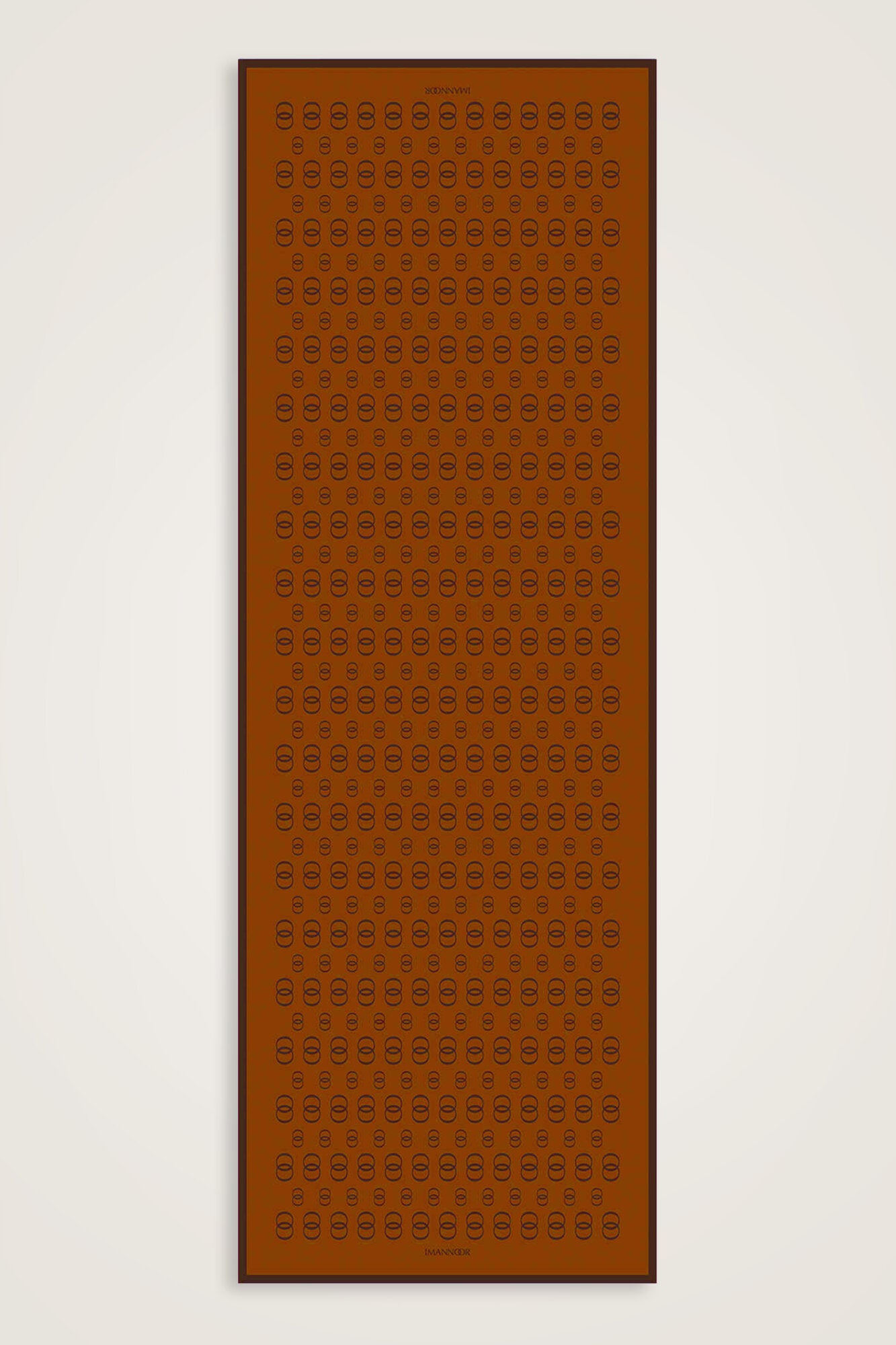 Zincir Logo Tarçın Pamuk Floş Şal 70x210