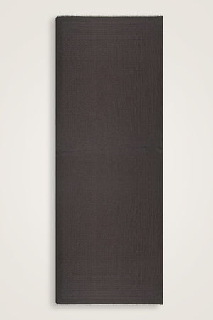 Zincir Monogram Siyah Pamuk İpek Şal 80x210
