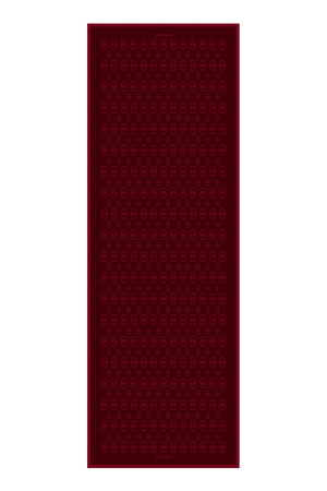 Zincir Noor Bordo Mat Floş Viskon Şal 70x210