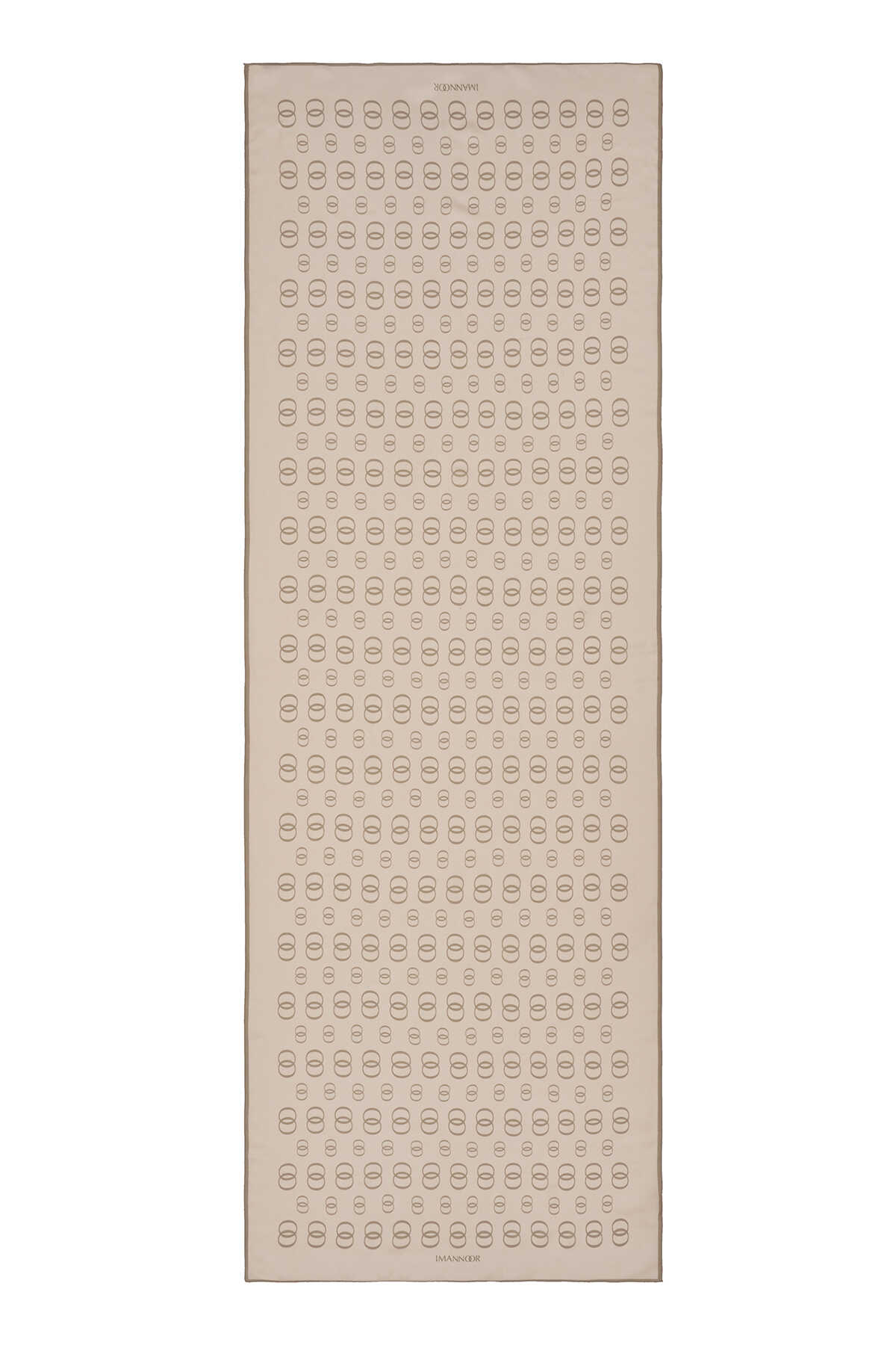 Zincir Noor Krem Mat Floş Viskon Şal 70x210