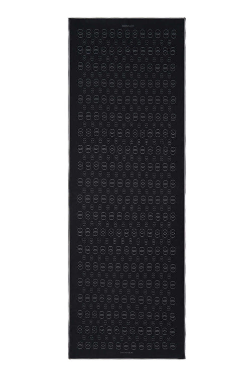 Zincir Noor Siyah Mat Floş Viskon Şal 70x210